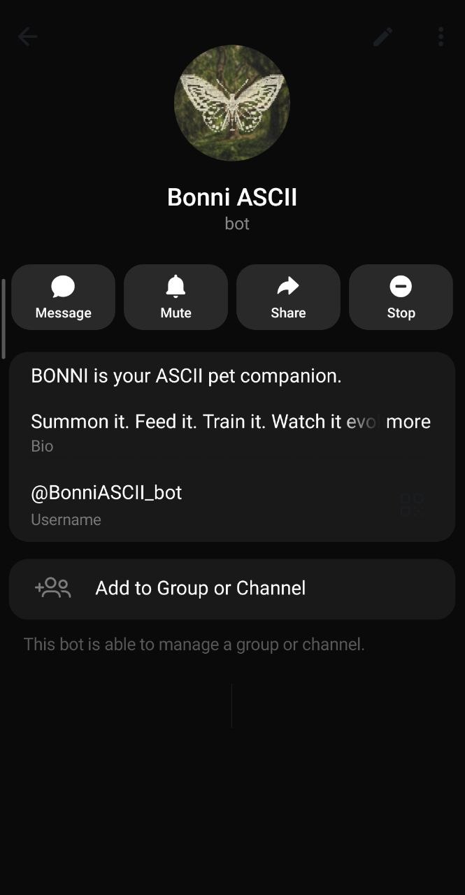 Bonni Telegram bot